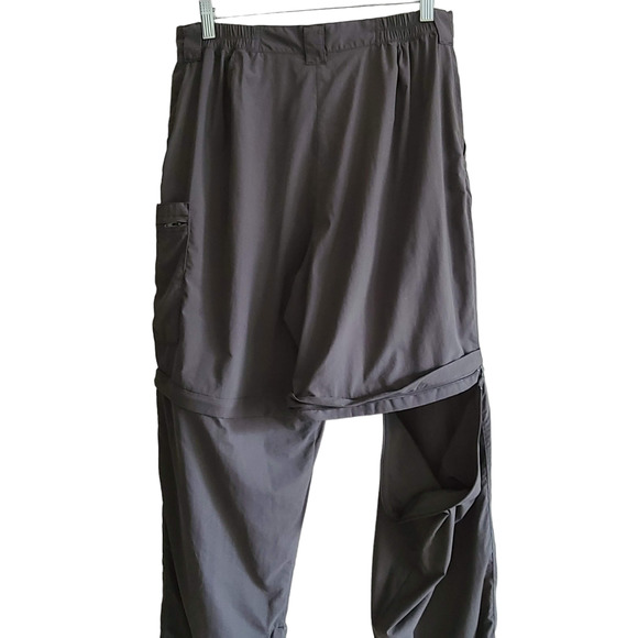 EXOFFICIO Convertible Zip Off Travel Pants Putty Gray Women's 14 - Picture 3 of 14